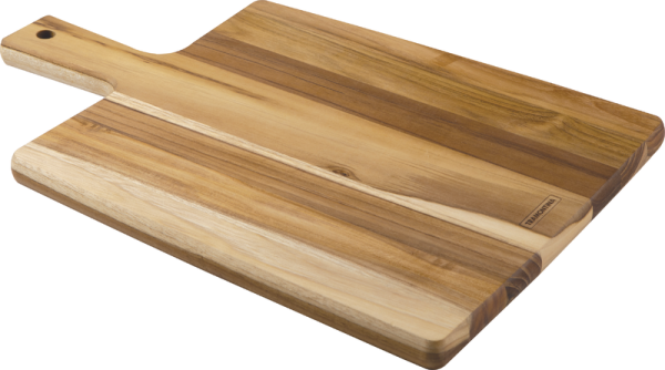 13536-351 - Planche à découper et à servir en teck 40 x 27 cm rectangle avec poignée - Braaimaster