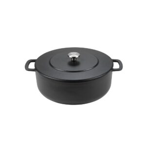 Cocotte Dutch Ovent noir 28 cm - Marque Combekk modèle 190124BL Braaimaster