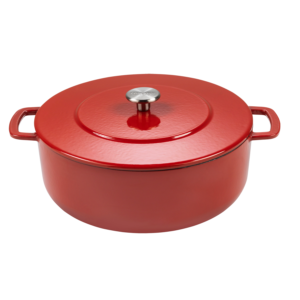 Cocotte Dutch Ovent rouge 28 cm - Marque Combekk modèle 190124BL Braaimaster