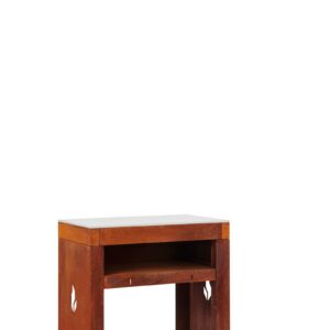 Table d'appoint corten plateau céramique gris clair 82 cm - ST1C-CG Braaimaster