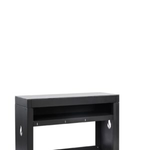 Table d'appoint acier noir avec plateau céramique anthracite, 126 cm - ST2-CA  Braaimaster