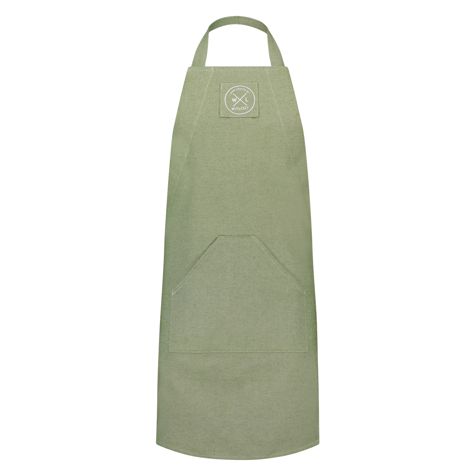 WL-RCA-71 - Tablier avec poche en coton recyclé de la série Apron Witloft pistache