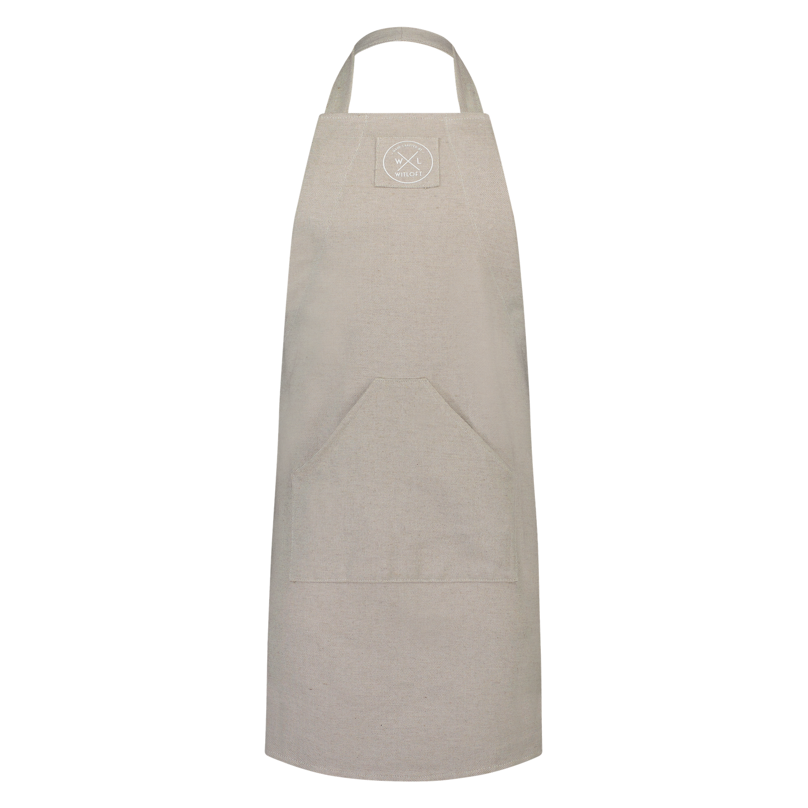 WL-RCA-73-Tablier avec poche en coton recyclé de la série Apron Witloft sable