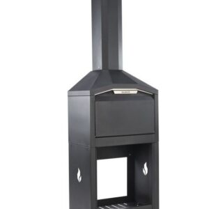 Alternative view of Barbecue à bois prêt à poser Braai 80 cm inox Noir  avec socle - Modèle FS1B Braaimaster