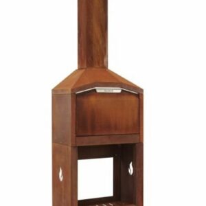 Alternative view of Barbecue à bois à poser sous toit Braai 82 cm en Corten – Modèle FS1CA de Braaimaster