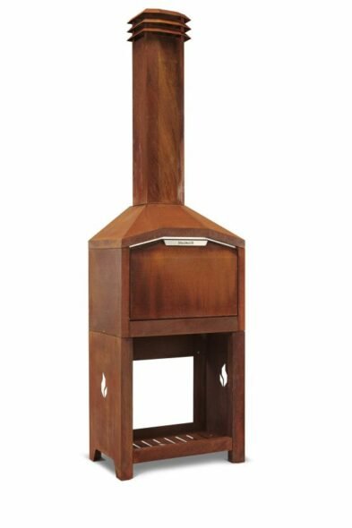 Barbecue à bois à poser sous toit Braai 82 cm en Corten – Modèle FS1CA de Braaimaster – Image 2